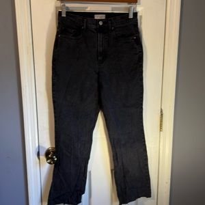 PacSun stretch crop boot high rise jeans light wash black jeans sz 26 short